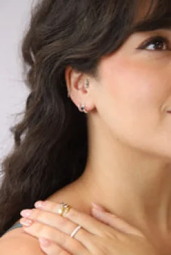 Online Alda Silver hoops Earrings