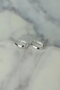 Clearance Amaya Silver Hoops Earrings
