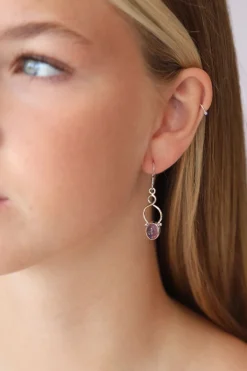 New Amethyst Aiden Knot Work Earrings