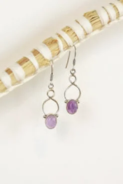 New Amethyst Aiden Knot Work Earrings