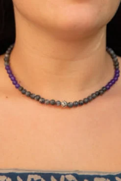 Outlet Amethyst and Moonstone Beaded Necklace Fashion Jewellery|Necklaces And Pendants