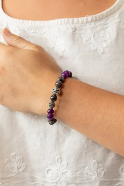 Best Amethyst and Moonstone Beaded Bracelet Fashion Jewellery|Bangles & Bracelets