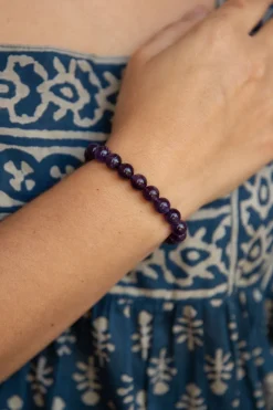 New Amethyst Beaded Bracelet Fashion Jewellery|Bangles & Bracelets