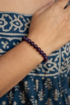 New Amethyst Beaded Bracelet Fashion Jewellery|Bangles & Bracelets