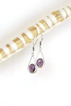 New Amethyst Teardrop Earrings Earrings