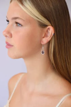New Amethyst Teardrop Earrings Earrings