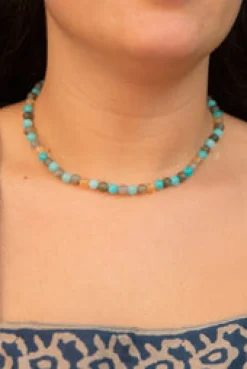 Fashion Aqua Labradorite Beaded Necklace Fashion Jewellery|Necklaces And Pendants