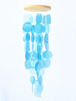 Online Aqua Serenity Capiz Windchime Dreamcatchers & Hangings
