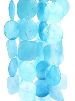 Online Aqua Serenity Capiz Windchime Dreamcatchers & Hangings