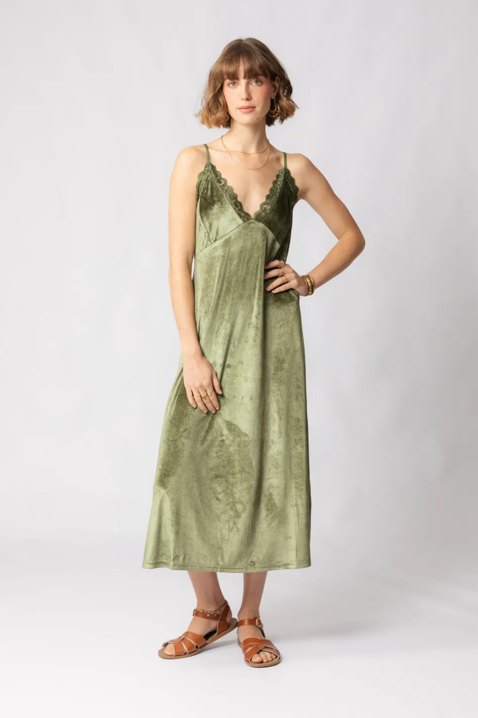 New Azurite Slip Free Size|Dresses