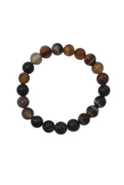 Outlet Banded Eye Agate Beaded Bracelet Bangles & Bracelets