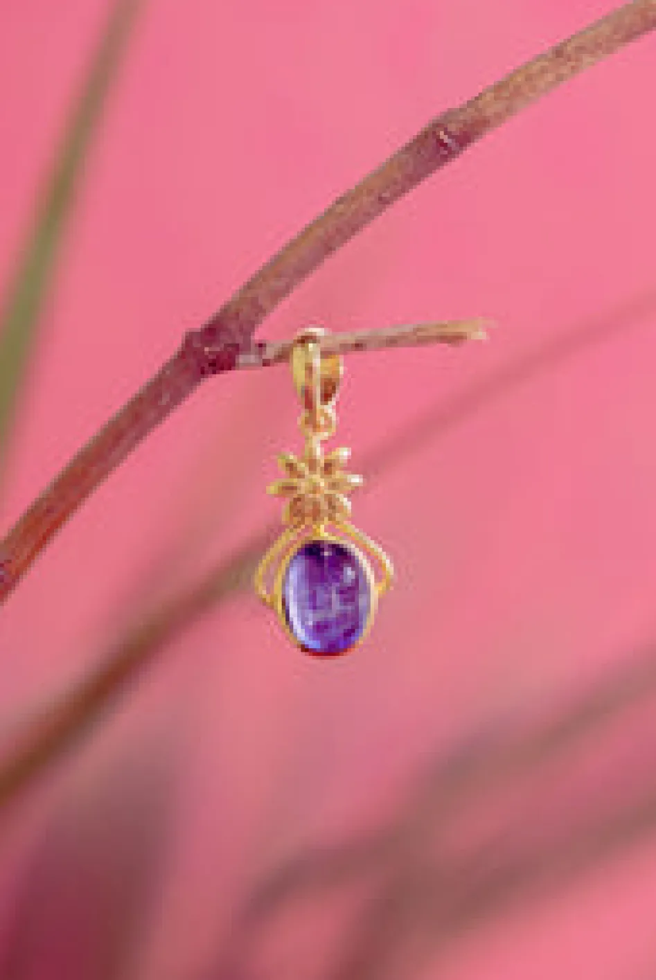 Online Bloom Flower Pendant Kyanite Necklaces And Pendants