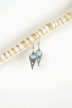 New Blue Topaz Regal Earrings Earrings