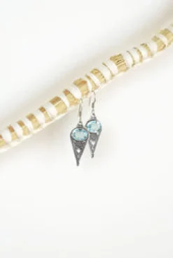 New Blue Topaz Regal Earrings Earrings