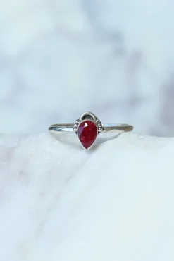 Clearance Camille Ruby Dainty Ring Rings