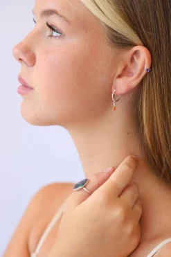 Online Carnelian Cadi Hoops Studs And Hoops|Earrings