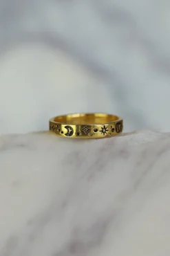 Online Celestial Gold Ring Rings