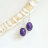 Best Charoite Oval Earrings Earrings