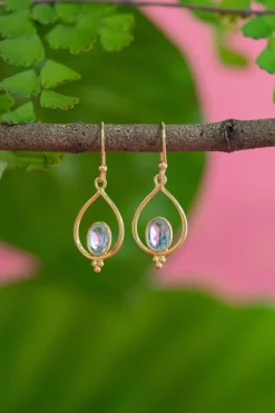 Sale Cleo Blue Topaz Earrings Earrings