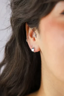 Online Cora Silver Studs Studs And Hoops|Earrings