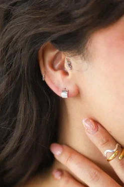 Online Cora Silver Studs Studs And Hoops|Earrings