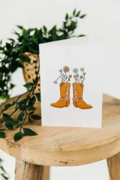 Online Cowgirl Boots Greeting Card Books & Greeting Cards