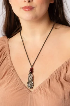Fashion Crochet crystal holder Necklace Fashion Jewellery