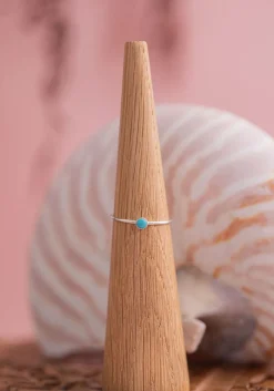 Fashion Cyan Tiny Ring Rings