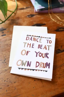 Hot Dance to the Beat of Your Own Drum Greeting Card Books & Greeting Cards