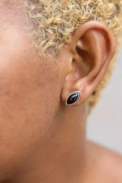 New Effie Garnet Studs Studs And Hoops|Earrings