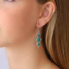 Hot Emerald Dela Earrings Earrings