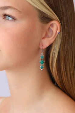 Hot Emerald Dela Earrings Earrings