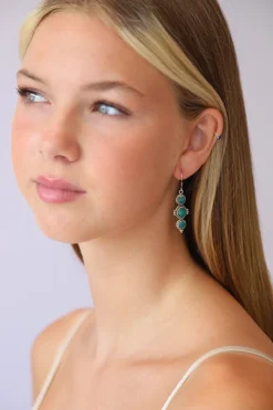 Hot Emerald Dela Earrings Earrings