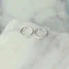 Hot Estele Silver Hoops Earrings
