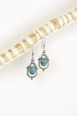 New Fae Blue Copper Turquoise Earrings Earrings