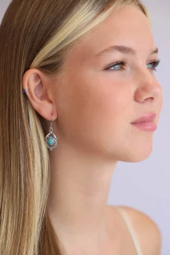 New Fae Blue Copper Turquoise Earrings Earrings