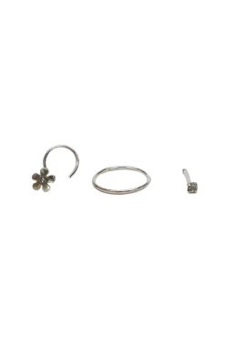 Outlet Flora Zirconia Nose Stud Pack Body Jewellery