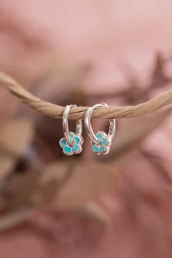 Hot Floral Charm Hoops Studs And Hoops|Earrings