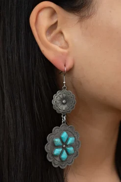 Online Floral plated Earrings Fashion Jewellery