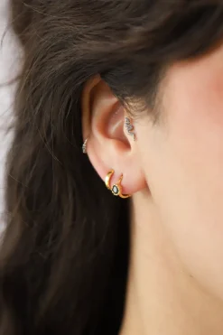 Online Galaxy Gold Hoops Earrings