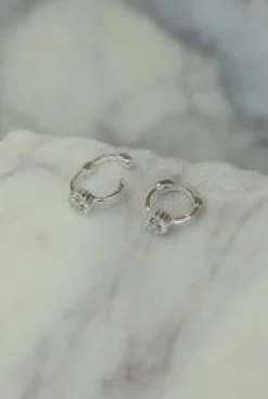 New Galaxy Silver Hoops Earrings