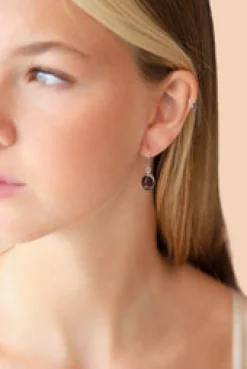 Online Garnet Lula Earrings Earrings