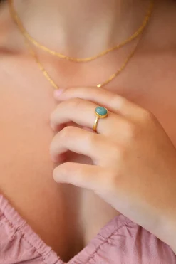 Discount Gold Amazonite Ada Ring Rings
