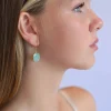 Clearance Gold Amazonite Faceted Drops Earrings
