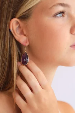 Sale Gold Amethyst Chand Earrings Earrings