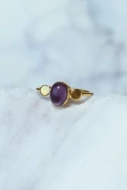 Hot Gold Amethyst Edna Ring Rings
