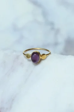 Hot Gold Amethyst Edna Ring Rings