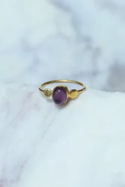 Hot Gold Amethyst Edna Ring Rings