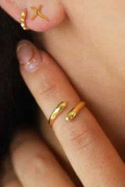 Online Gold Bella Wrap Ring Rings