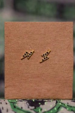 Outlet Gold Bolt Studs Studs And Hoops|Earrings
